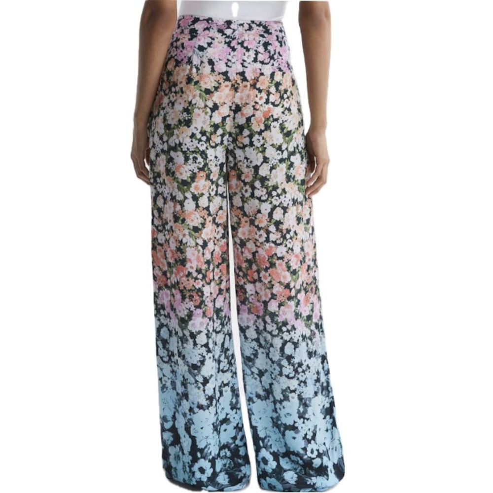 Reiss, NWOT Serena Floral Wide Leg Pants, Size 4 - Picture 3 of 16